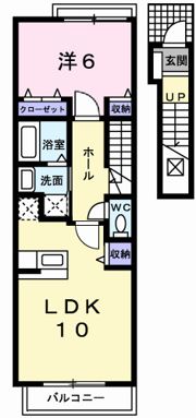 フェリア糸井Aの間取り画像