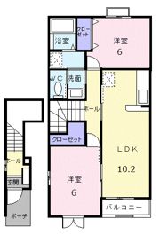 ソレイユ Ⅰ番館の間取り画像