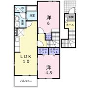 アルカンシェルBの間取り画像