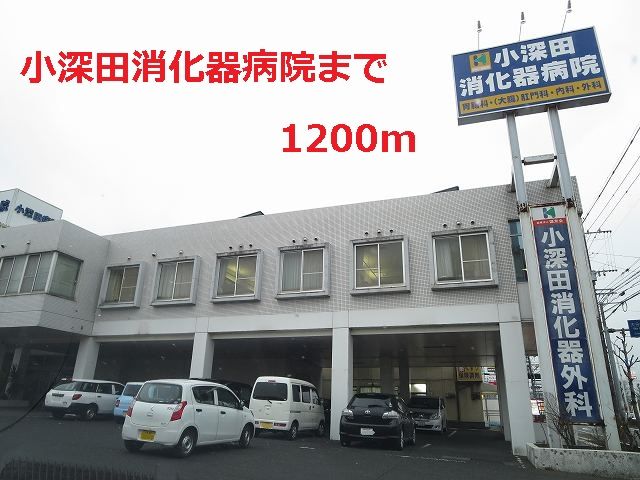 近くの小深田消化器病院まで1,200m（徒歩15分）
