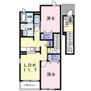 メロディ Bの間取り画像