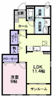 ジラソーレの間取り画像