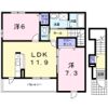 ペルル Ⅴの間取り画像