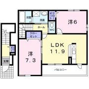 ペルル Ⅴの間取り画像
