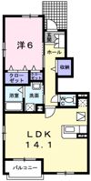 グラースBの間取り画像