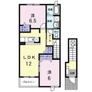 プロムナード岡部Ⅰの間取り画像
