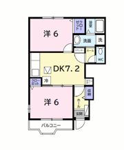 プリムローズ Aの間取り画像