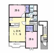 プリムローズ Bの間取り画像