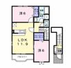 プリムローズ Bの間取り画像