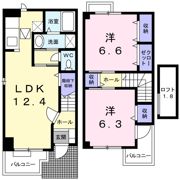 ビック シャイン 21の間取り画像