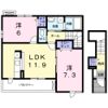 シュガーバインAの間取り画像