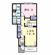 コリナ 請西 Bの間取り画像