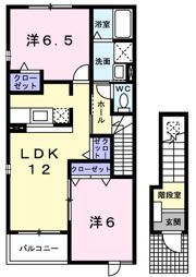 コリナ 請西 Bの間取り画像