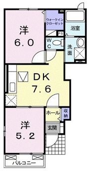 アーバンプラシードⅠの間取り画像