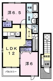 プリムローズ Bの間取り画像