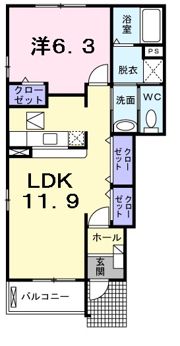 サンリットパルの間取り画像