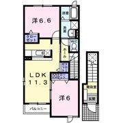 プルメリアⅡの間取り画像