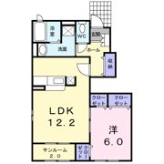 エーデル高松Cの間取り画像