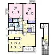 エバーグリーンAの間取り画像