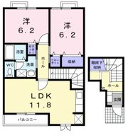 メゾン オーブAの間取り画像