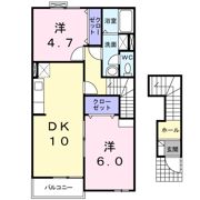 グレイスコート坂ノ市の間取り画像