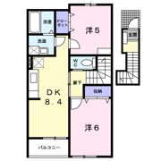 クレディ パーク Aの間取り画像