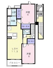 メリディオ Ⅰ番館の間取り画像