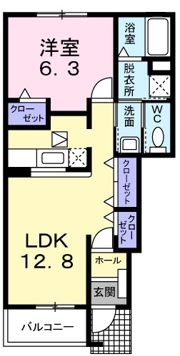 カーサ・ヒロBの間取り画像