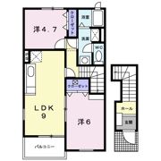 カルム・ヴィラⅠの間取り画像