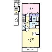 リーフィ弐番館Bの間取り画像