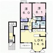 アンジュール Bの間取り画像