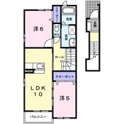 カーサ釈迦堂の間取り画像