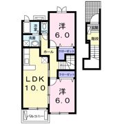 ラ・メゾン アルカンシェルCの間取り画像