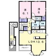 カルムプロムナードⅡの間取り画像