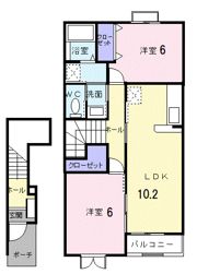 スウィートメゾンⅠの間取り画像