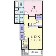 カサミラン Bの間取り画像