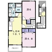 ソレイユNⅡ Aの間取り画像