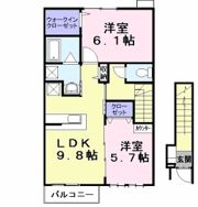 プリティーガーデンの間取り画像
