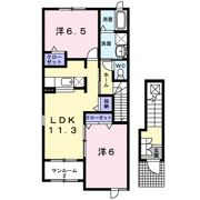 ソフテイル Aの間取り画像