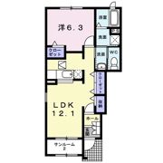 ソフテイル Cの間取り画像