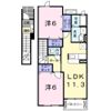 レーベンツォーネⅢの間取り画像