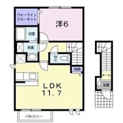 プリムロ－ズⅢの間取り画像