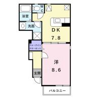 リバーサイドTSUMURA2の間取り画像