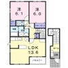 プリムロ－ズINAの間取り画像