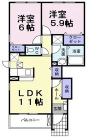 アンジェラスAの間取り画像