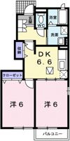 六軒・ヒルズの間取り画像