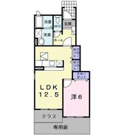 ミドルスクエアの間取り画像