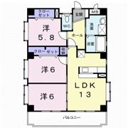 ヒーローかなぐすくの間取り画像