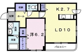 カムフォート神山の間取り画像