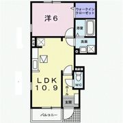 エレガンス Aの間取り画像